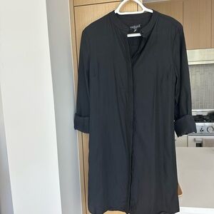 Oxford Victoria Black 100% cotton button sown dress shirt size S 🇨🇦